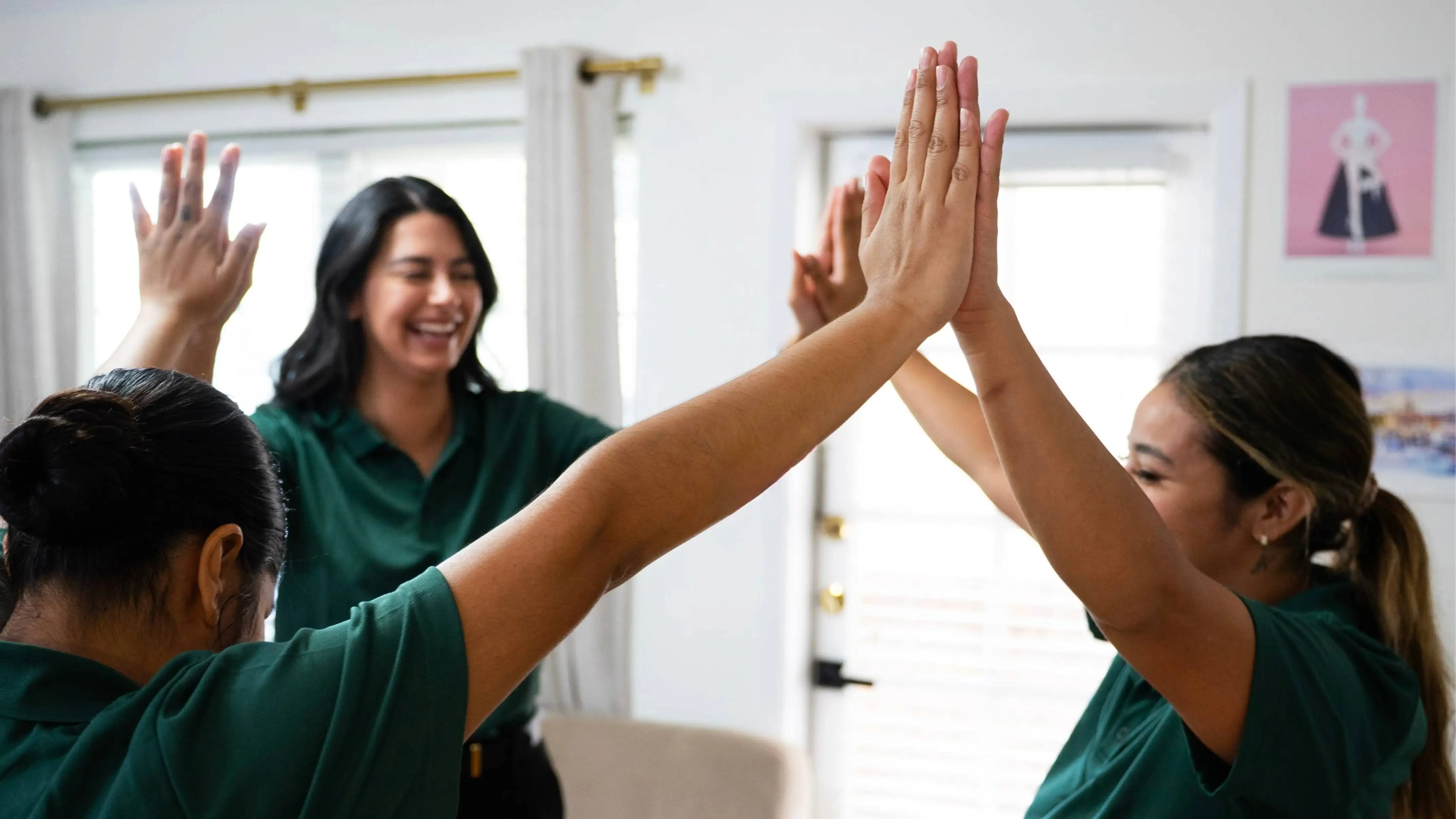 Happy community members